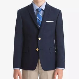 Boys sz 10 Polo Ralph Lauren Wool Navy Blazer Jacket Sport Coat